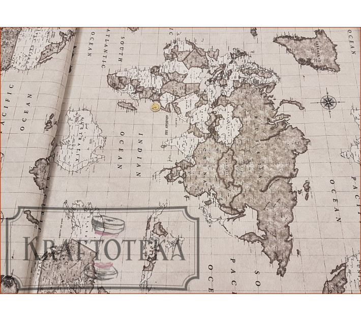 Mapa Świata - Szara