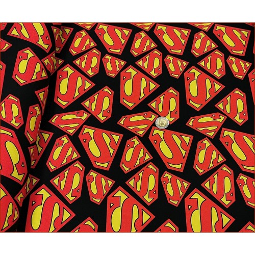 Supermen Logo na Czarnym -Cyfra