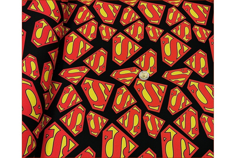 Superman Logo na Czarnym -Cyfra