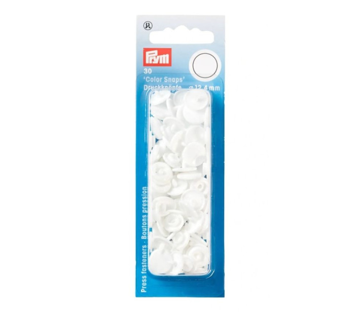 PRYM- Napy Plastikowe -Białe
