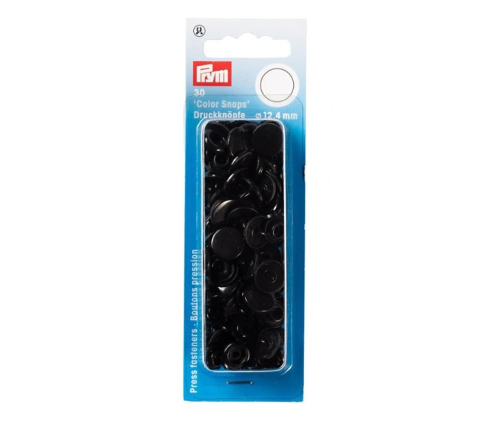 PRYM- Napy Plastikowe -Czarny