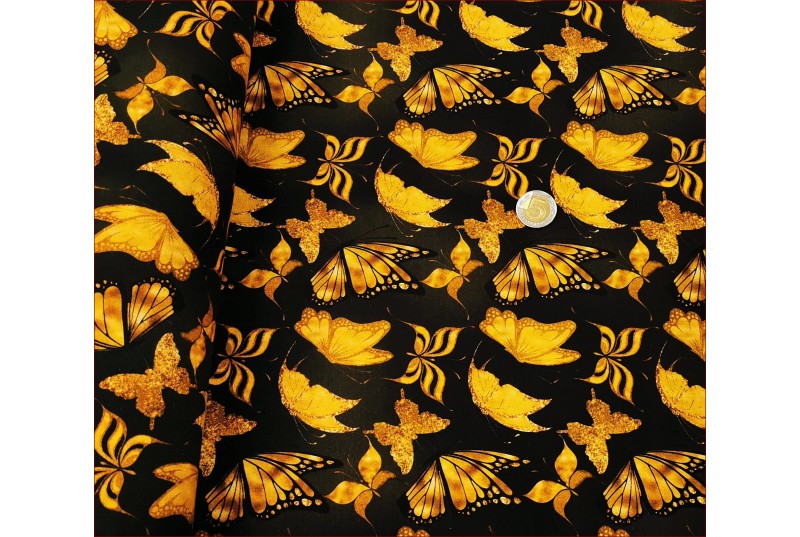 Motyle Złote -Czarny Cień -Cyfra