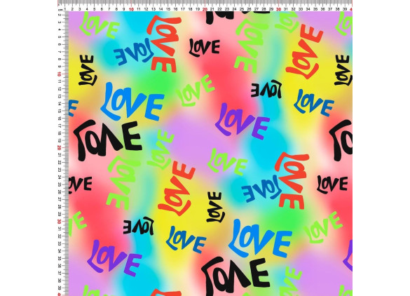 Love Tęczowe Plamy -Cyfra