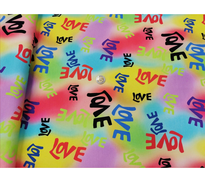 Love Tęczowe Plamy -Cyfra2