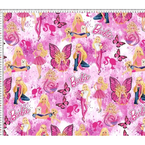 Barbi-Motyle -Ecrue Różowy -Cyfra -75cm