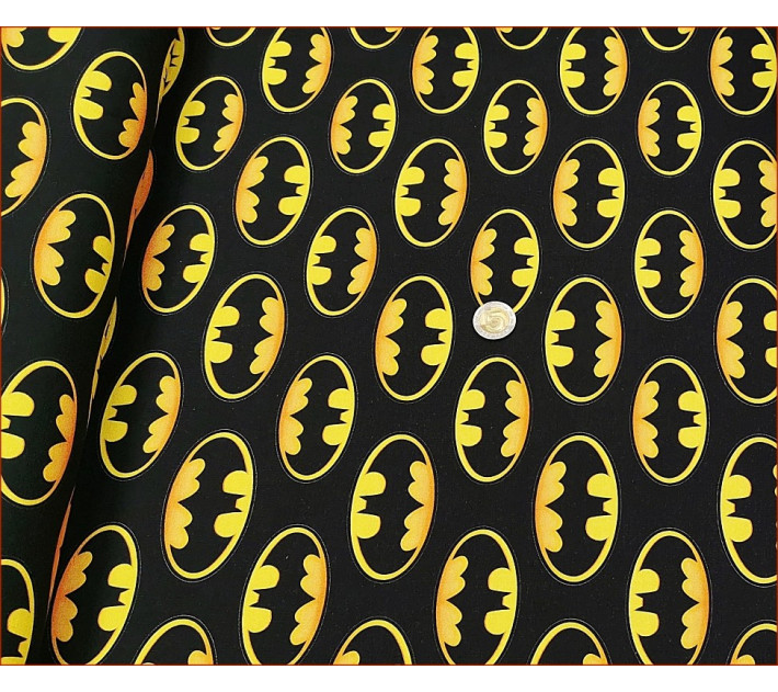 Batman Znak Żółty Opal na Czarnym -Cyfra