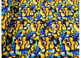 Dzian. Minionki na Niebieski  -Cyfra
