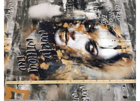 Kobieta World Without End -Szary -Panel 100cm 2
