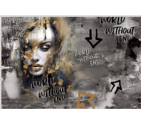 Kobieta World Without End -Szary -Panel 100cm