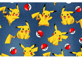 Pokem-D Żółty na Jeans -Cyfra3