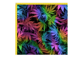 Marihuana Tęcza na Czarnym -Cyfra2 2